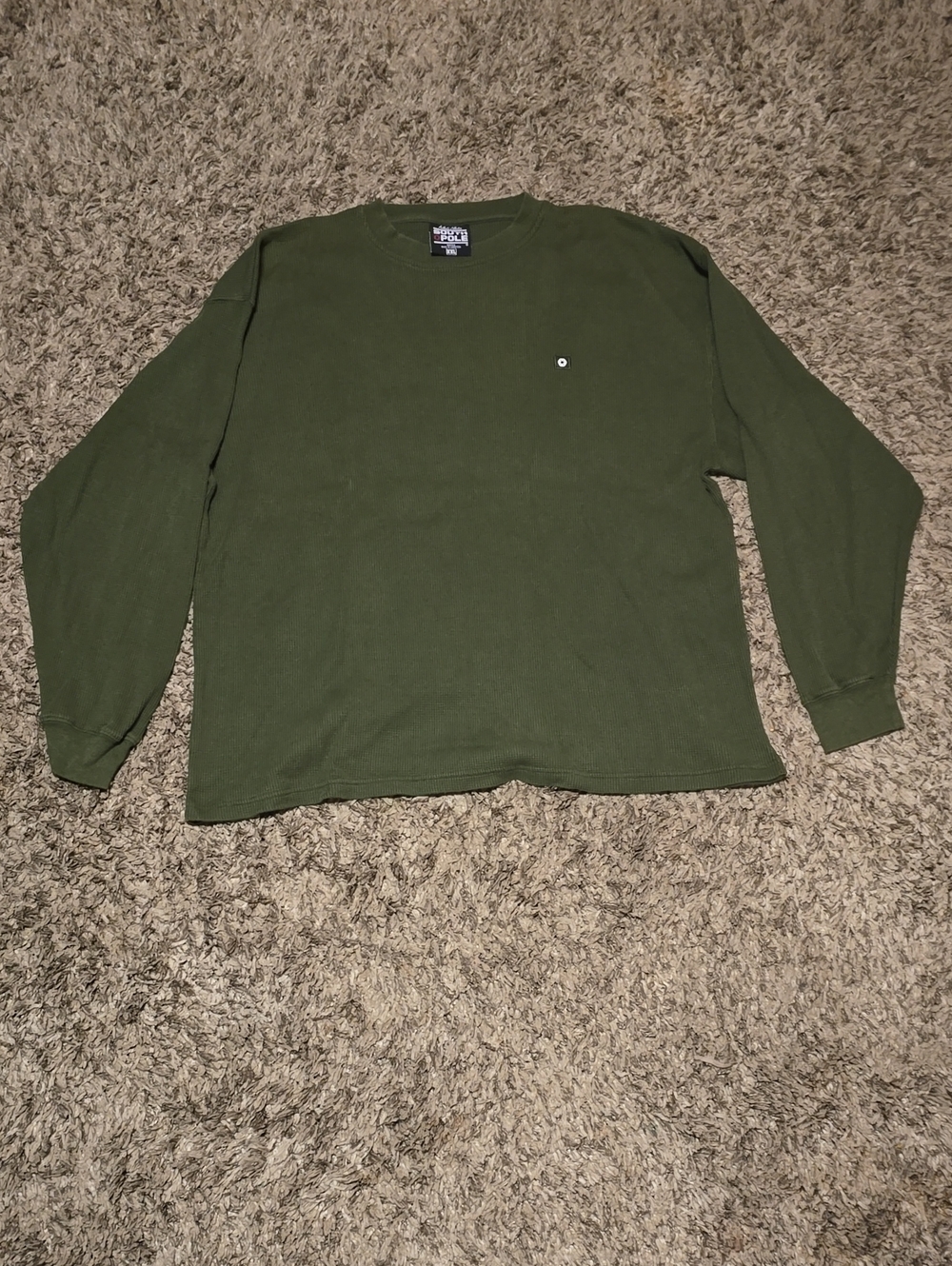 South Pole Olive Green Long Sleeve Crewneck Shirt
